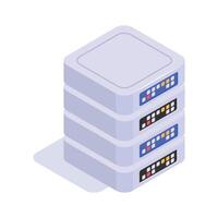 Take a look at this creatively crafted data server isometric icon vector