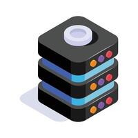 Take a look at this creatively crafted data server isometric icon vector