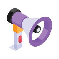 Grab this beautifully designed icon of megaphone in editable style, a customizable of loudspeaker vector