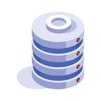 Take a look at this creatively crafted data server isometric icon vector