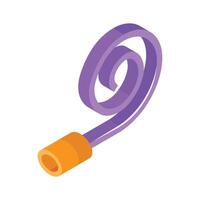 Take a look at this amazing isometric icon of party blower in modern style vector