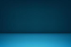 Dark blue Studio background. Space for selling products on the website. Blue Background Empty Room Studio with table. illustration. vector