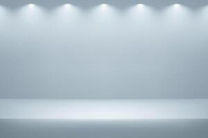 Empty grey and white studio room background. Space for selling products on the website. Empty room with spotlight effect. illustration. vector
