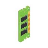Random access memory, isometric icon of ram in modern style vector