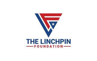Initial LF logo symbol of veterans vector
