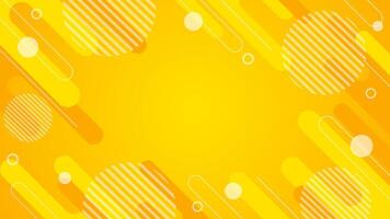 Bright orange-yellow gradient abstract geometric background. Modern dynamic wallpapers. Suitable for templates, sale banners, business, ads, events, web and pages vector