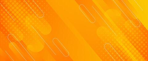 Bright orange abstract gradient banner background with halftone effect. Modern wallpapers. Suitable for templates, sale banners, events, ads, web and pages vector