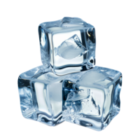 Crystal Clear Ice Cubes with Frozen Fish Inside - Unique and Stunning Visuals for Creative Projects cut out on transparent background png