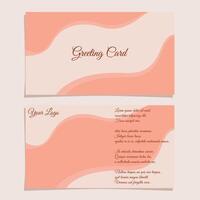 GREETING CARD DESIGN TEMPLATE FOR ANY PURPOSES vector