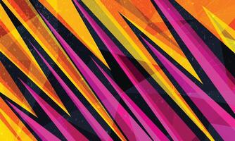 Abstract geometric stripes triangle pattern racing style car wrap sticker vector