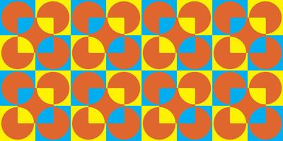 Colorful geometric mosaic seamless pattern illustration with creative abstract shapes. Modern scandinavian style background print. Trendy bright symbols and minimalist shape texture, geometry collage. vector