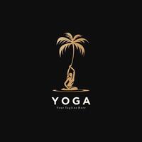 Palm logo design element icon with creative style vector