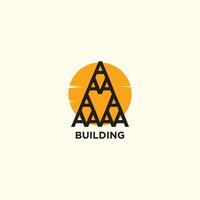 Contruction logo design unique style creative concept premium vector
