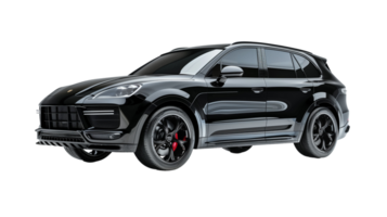A brand new luxury SUV, isolated on a transparent background png