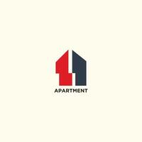 Modern style buildings set apartment design element illustration vector