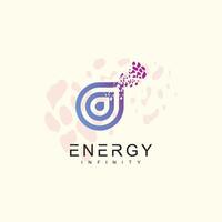 Energy icon logo design with creative modern unique style Premium vector