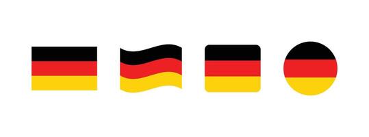 Germany flag. Set of Germany Flags Collection. vector