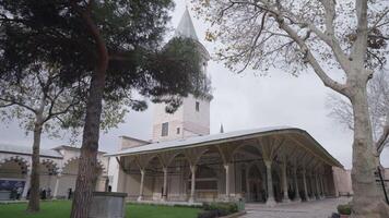 Istanbul, Turkey - December 15, 2023 - Imperial council and the tower of justice, Topkapi Palace, Istanbul. video
