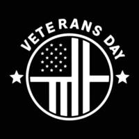 veterans' day art silhouette logo design black and white vector
