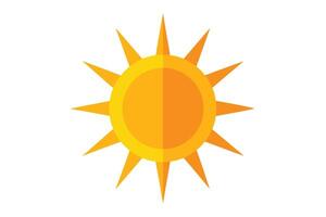 art of Sun on white background vector
