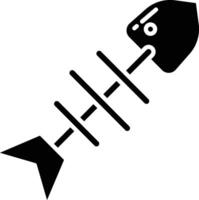 Fish solid glyph illustration vector