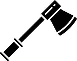 Axe solid glyph illustration vector