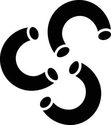 Macaroni solid glyph illustration
