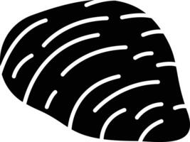 Sfogliatelle solid glyph illustration vector