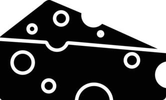 Cheese solid glyph illustration vector