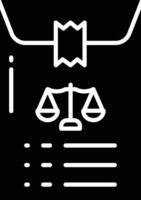 Files solid glyph illustration vector