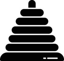 Ring Toss solid glyph illustration vector