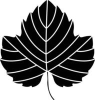 Grape Leaf solid glyph illustration vector