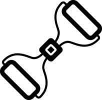 Expander solid glyph illustration vector