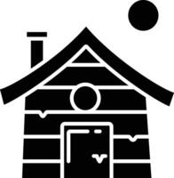 Witch House solid glyph illustration vector