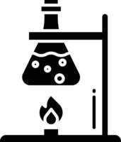 Experiment solid glyph illustration vector