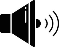 Volume solid glyph illustration vector