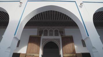 Marrakesh, Morocco - December 7, 2023 - Bahia Palace Palais Bahia - a Sprawling Complex of Gardens, Courtyards, and Rooms with Impressive Moroccan Architecture and Design video