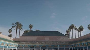 Marrakesh, Morocco - December 7, 2023 - Bahia Palace Palais Bahia - a Sprawling Complex of Gardens, Courtyards, and Rooms with Impressive Moroccan Architecture and Design video