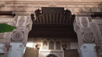 Marrakesh, Morocco - December 7, 2023 - Bahia Palace Palais Bahia - a Sprawling Complex of Gardens, Courtyards, and Rooms with Impressive Moroccan Architecture and Design video