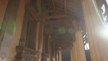 Vientiane, Laos - November 14, 2023 - Statue of Buddha Image in Wat Sisaket, one of the oldest Buddhist temple video