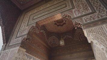 Marrakesh, Morocco - December 7, 2023 - Bahia Palace Palais Bahia - a Sprawling Complex of Gardens, Courtyards, and Rooms with Impressive Moroccan Architecture and Design video