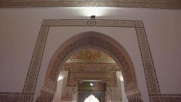 Marrakesh, Morocco - December 7, 2023 - Bahia Palace Palais Bahia - a Sprawling Complex of Gardens, Courtyards, and Rooms with Impressive Moroccan Architecture and Design video