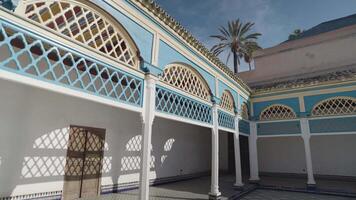 Marrakesh, Morocco - December 7, 2023 - Bahia Palace Palais Bahia - a Sprawling Complex of Gardens, Courtyards, and Rooms with Impressive Moroccan Architecture and Design video