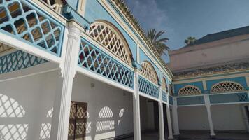 Marrakesh, Morocco - December 7, 2023 - Bahia Palace Palais Bahia - a Sprawling Complex of Gardens, Courtyards, and Rooms with Impressive Moroccan Architecture and Design video