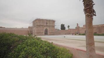 Marrakesh, Morocco - December 7, 2023 - El Badi Ruined Palace Moroccan Architecture and Culture Built in 1578 video