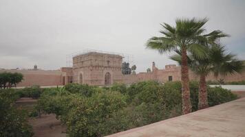 Marrakesh, Morocco - December 7, 2023 - El Badi Ruined Palace Moroccan Architecture and Culture Built in 1578 video
