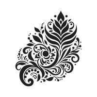 Mehendi silhouette vectors illustration