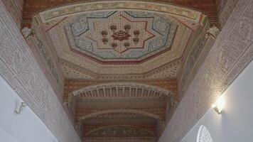 Marrakesh, Morocco - December 7, 2023 - Bahia Palace Palais Bahia - a Sprawling Complex of Gardens, Courtyards, and Rooms with Impressive Moroccan Architecture and Design video