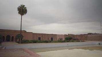Marrakesh, Morocco - December 7, 2023 - El Badi Ruined Palace Moroccan Architecture and Culture Built in 1578 video