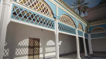 Marrakesh, Morocco - December 7, 2023 - Bahia Palace Palais Bahia - a Sprawling Complex of Gardens, Courtyards, and Rooms with Impressive Moroccan Architecture and Design video